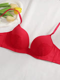 Women's sexy embroidered lace lingerie set with steel rims adjustable shoulder straps comfortable bra set J2527