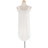 20 Colors Backless Lace Up Crochet Knitted Tunic Beach Cover Up Cover-ups Beach Dress Beach Wear Beachwear Female Women V5479