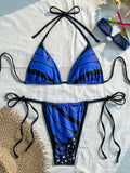 2026 Triangle String Thong Bikinis Women Padded Swimwear Female Sexy Swimsuit Bathers Bathing Swimming Swim Suit Beachwear