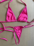 DEKA Mini Micro Cotton Bikinis Set Women Bandage String Thong Swimsuit Type Bathing Suit Triangle Swimwear High Cut Drawstring