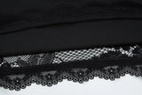 FDYOUI 2026 New Lace Patchwork Long Sleeve T-shirts for Women Square Collar See-through Slim Crop Tops White Black Tee Shirt