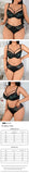 Plus Size Floral Embroidery Minimizer Cami Lingerie Set, Lightweight Lace Bra for Full Bust Support