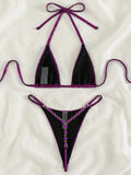 Sexy Extreme Mini Micro Thong Bikini 2025 Diamond Bikinis Female Swimsuit Women Swimwear Two-pieces Bikini Set Bathing Suit Swim