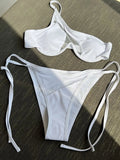 Splicing Black Mesh Underwired Bikini women swimsuit female swimwear Two pieces Bikini set High cut Bather Bathing suit Swim