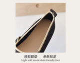 2026 New Mary Jane Shoes Woman Summer Autumn Leisure Flats Breathable Knitted Square Toe Female Daily Walking Driving Flat Shoes