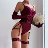 Romantic Bodysuits Sexy Suit Lingerieset Dames Tight Adult Couples Lingerie for Sex Bilizna Sexy Women Underwear Uncensored Vs