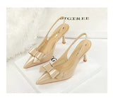 Luxury Designer Burgundy Suede Ankle Strap Pumps Sexy Pointed Toe Ankle Buckle Elegant Heels Fashion Wedding Party Shoes Shoes