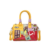 PU New Personality Stylish Shoulder Bags Design Patchwork Zipper 2025 Hot Sale Women's Bags Retro High Quality Women's Bags