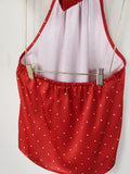 Phantasy Office Lady Polka Dot Tanks Eleghant Halter Black Top Women Sexy Lace up Sleeveless Red Vest 2026 Summer Clothing