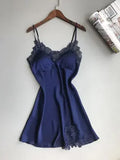 Sexy Pajamas Women's Silk Suspender Nightdress Ladies Spring And Summer Ice Silk Thin Halter Home Service Satin Night Dresses