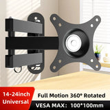 Retractable Universal TV Mounts Wall Mount Bracket Load Up to 15KG For 14 to 37 inches LCD Monitor TV Stand Expansion Bracket