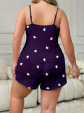 2 Pieces Pajamas Set for Women Sleepwear Loose Crop Tops+Shorts Suit Loungewear Home Clothes Plus Size 3XL 4XL 5XL