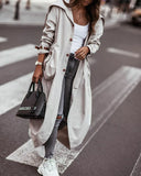 Phantasy Long Trench Coat Women Loose Button Fashion Casual Suit Elegant Female Pockets Streetwear Commuter Lady Coat Autumn