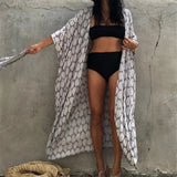 7 Colors Leaves Printed With Belt Half Sleeve Tunic Beach Cover Up Cover-ups Beach Dress Beach Wear Beachwear Female Women V4511