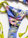 Sexy Braiding rope Bandage Solid Bikini Set Women Swimsuit  Pit strip fabric Triangle Swimwear Bathing Suit Brazilian Biquinis