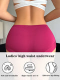 7Pcs/Set Solid Women Seamless Panties High Elastic Basic Boyshort Daily Comfort Female Underwear