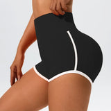 Women High Waist Yoga Shorts With Luminous Strips Sportswear Woman Gym Shorts Legging Fitness Running Activewear Workout Clothes