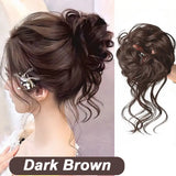 High Temperature Messy Chicken Tail Long Beard Curly Hair Fluffy Bride Curly Hair Flower Bud Female Wig Styling Accessories