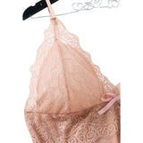 Sexy Lingerie Dress Women Lace Mesh See Through Nightdress Solid Slim V Neck Slip Sleepwear Summer Hot Nightgown Night Shirts