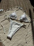 Sexy Micro Bikini 2026 Mujer Women Orange White Metal Ring Ornament Push Up Swimsuit Brazilian Beach Bathing Suit Thong Swimwear