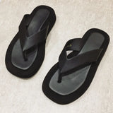 2026 New Arrivals Summer Fashion Black Flip Flops Flat Sandals Women Leisure White Slides Shoes Comfy Walking Beach Footwear