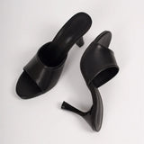 Big Size 42 Gold Sexy Slide Sandals Women Stiletto High Heel Party Slide Heels Backless High Heel Club Wedding Mules Shoes