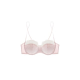 Women's Pure Sensual Lace Lingerie Set, Summer Thin Bralette Small Breasts Gather Push Up No Empty Cup Beautiful Bra Cover Set