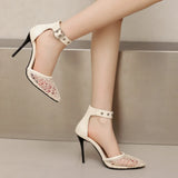 Hot Sale FASHION Big Size 35-47 Shoes Women Sandals Sexy Fashion High Heels 10cm Sandals Sapato Feminino Summer Style Shoes
