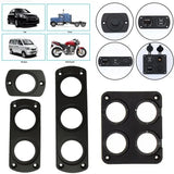 1/2/3/4 DIY Car USB Charger Switch Voltmeter Panel for Marine Cigarette Lighter Voltmeter Power Outlet Socket Panel Mount Holder