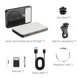 New Model 160pcs High Brightness LED 10W Mini Photography Live Fill Light 3000mAh Battery 3 Light Modes CRI95 Selfie Light 