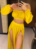 2026 Leopard Off Shoulder Long Sleeve 2 Pieces Set Beach Cover Up Cover-ups Beach Dress Beach Wear Beachwear Female Women V3728