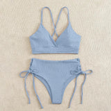 Sexy Bandage High Waist Brazilian Bikinis Sets Swimsuit Swimwear Swimming Suit for Women 2023 New Bikini Mujer Biquinis