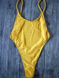 Extreme Mini Micro G String One Piece Swimsuit Women Thong Swimwear Female Backless Monokini High Cut Bathing Suit Swim Beach