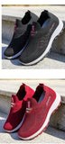 Women Vulcanized Shoes  High Quality Breathable Mesh Women Sneakers Soft Slip On Flats Shoes Women Loafers Walking Flat