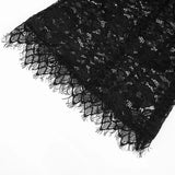 FDYOUI Woman Clothing Lace Patchwork Corset T-shirt 2026 Elegant Sexy Short Sleeve See-through Black Tops Y2K Girls T-shirts
