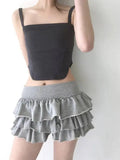 Sweet And Spicy Ballet F-length Skirt With Elastic Waist And Lace Hem Flared Cake-aped Ort Skirt For Young Women 8PO5
