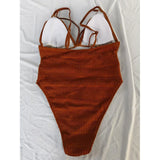 S - XXL 5 Colors V Neck Mesh Sheer Women Swimwear One Piece Swimsuit Female High Leg Cut Monokini Bather Bathing Suit Swim V6168