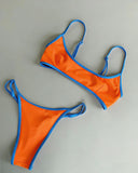 Sexy Micro Bikini 2026 Women Bandeau Padded Thong Swimsuit Female Cut Out Bathing Suit Swimwear Biquini swim