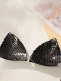 Invisible underwear seamless beauty back and chest patches front button closure reusable women bra C2431