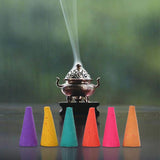 Mixed Natural Reflux Tower Incense Smoke Odor Remover Anxiety Relief Fragrance Incense Cone Meditation Relaxation Aromatherapy