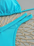 Sexy White Leopard Patchwork Micro Bikini 2026 Women Halter Push Up Bra Hollow Out Thong Swimsuit Bathing Suit Holiday Swimwear