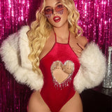 Valentine's Day Hot Girl Sexy Bodysuit Christmas Underwear