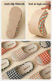 Breathable Cotton Linen Slippers For Women Men Summer Autumn House Shoes Anti-slip Keep Quiet Couples Home Floor Flax Slides