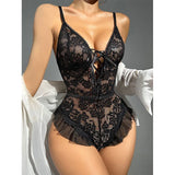 Bra Set Floral Exotic Sheer Lace Sexy Lingerie For Woman Transparent Porno Sexual Clothing Babydoll Teddy Dress Sexiest Nighties