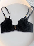 Minimizer Bras for Women Full Coverage Sheer Balconette Bra Underwire Non-Padded Soft Mesh Comfort Everyday Bras