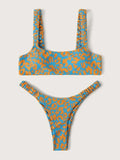sexy micro bikini 2026 women orange leopard print push up padded thong swimsuit female cut out bathing suit swimwear biquini