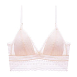 Women Invisible Lace Bras Backless Bra U Backless Bralette Triangular Sexy Bralette Soft Low Back Lingerie Tank Top