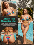 Letters Print Colorful Micro Mini Thong Bikini 2026 Women Swimwear Female Swimsuit Two-pieces Bikini Set Bathing Suit Swim Lady