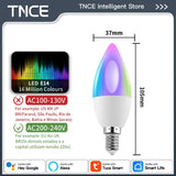TNCE Tuya gu10 E27 E14 WIFI or Zigbee, Dimmable Light LED lamps 2700-6500k Bulb, Smart Life, Voice With Alexa Google Home alice