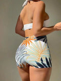 2026 Sexy Halter Swimsuit One Piece Swimwear Women Ring Linked Monokini Bathers Bathing Swimming Swim Suit Female Beachwear